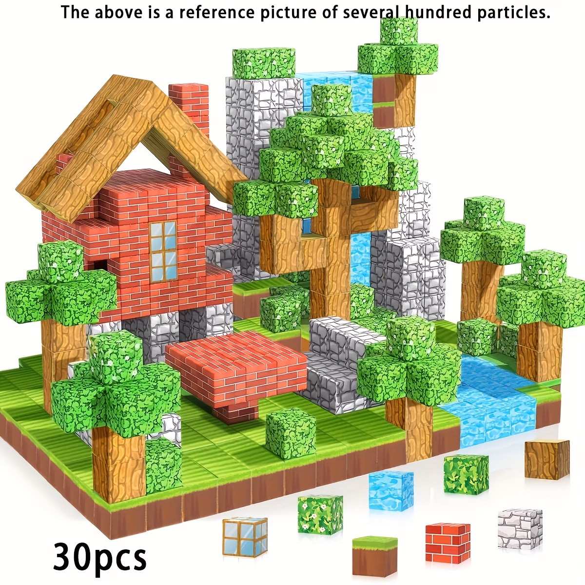 Blocs magnétiques de construction — 30 pièces